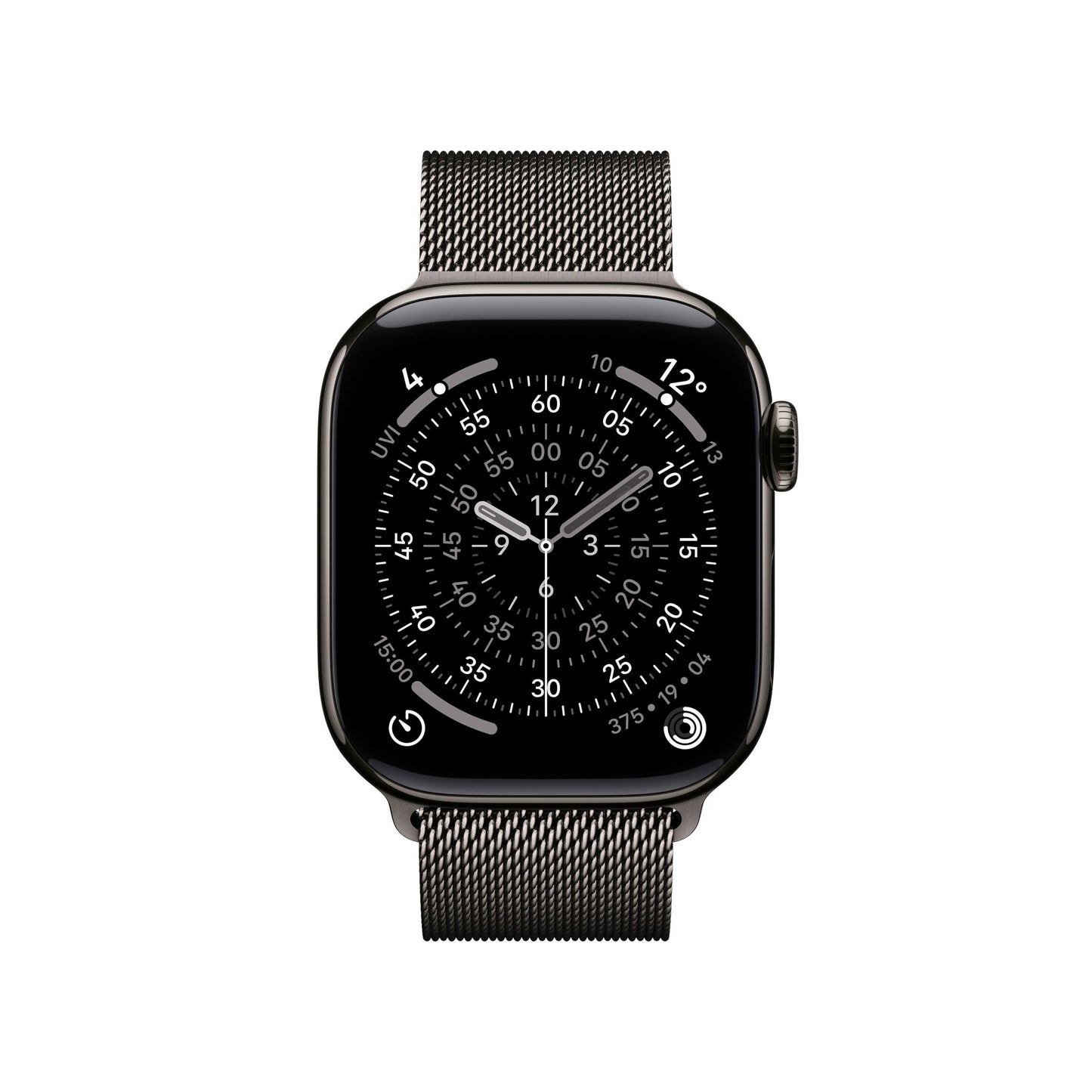 Apple Watch Series 11 GPS + Cellular 42mm Schiefer Titan Case mit Schiefer Milanaise Loop
