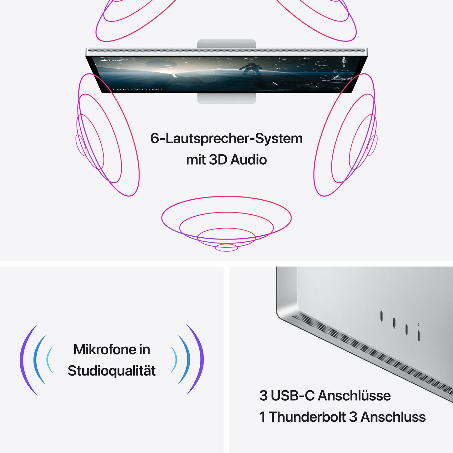 Apple Studio Display - Nanotexturglas - neigungsverstellbarer Standfuß
