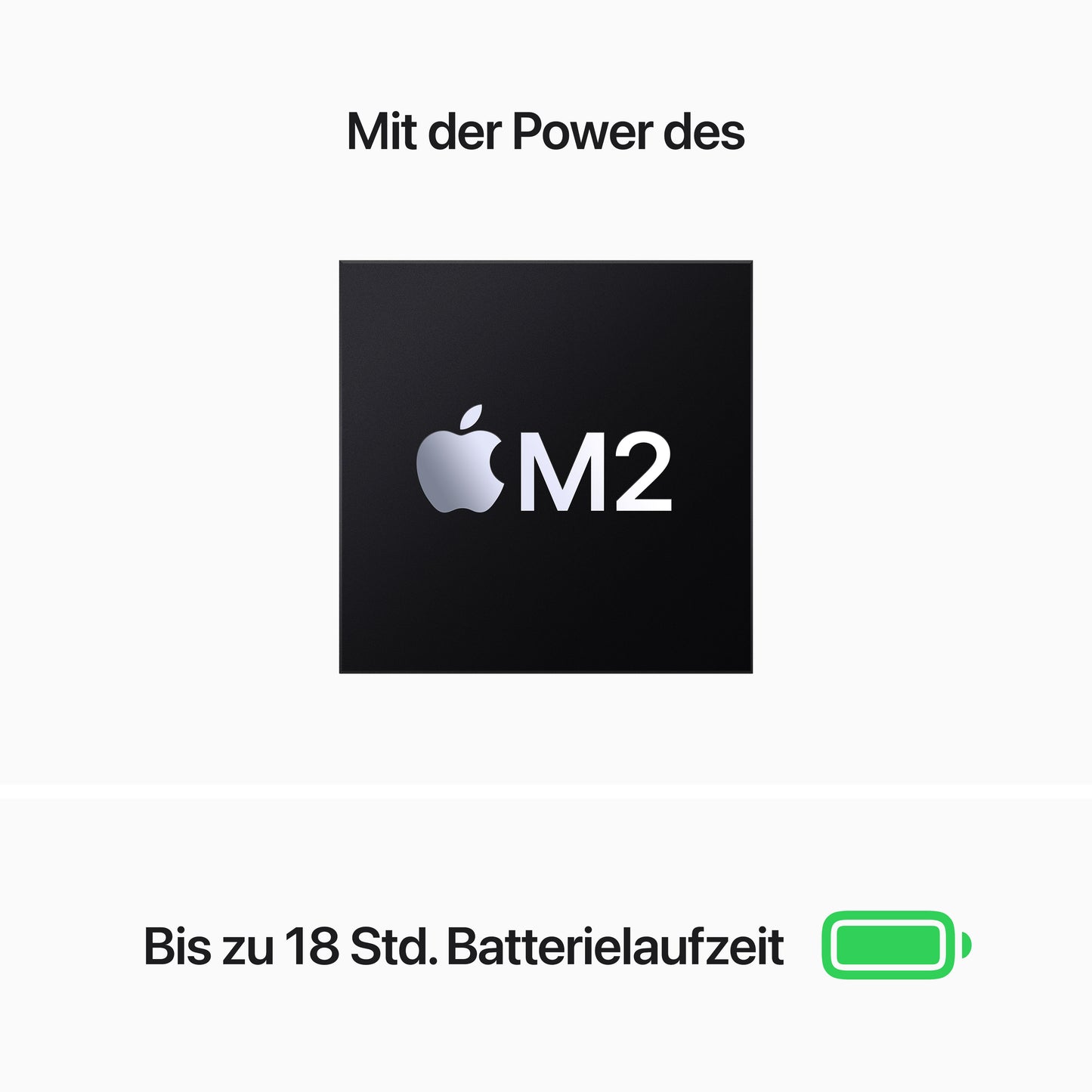 MacBook Air 13 Zoll mit M2 Chip, 8-Core CPU und 8-Core GPU, 16GB, 256GB SSD, polarstern - gebraucht