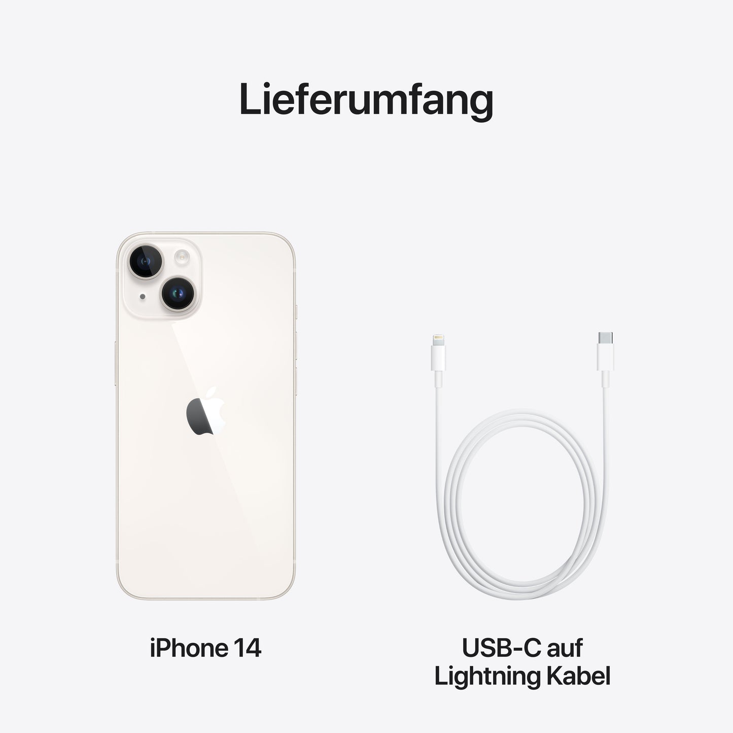 iPhone 14, 256GB, sternenlicht - gebraucht