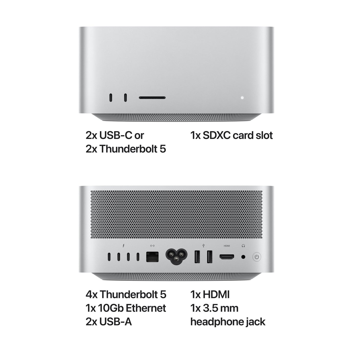 Mac Studio M4 Max Chip mit 14-Core CPU, 32-Core GPU, 36GB, 512GB SSD