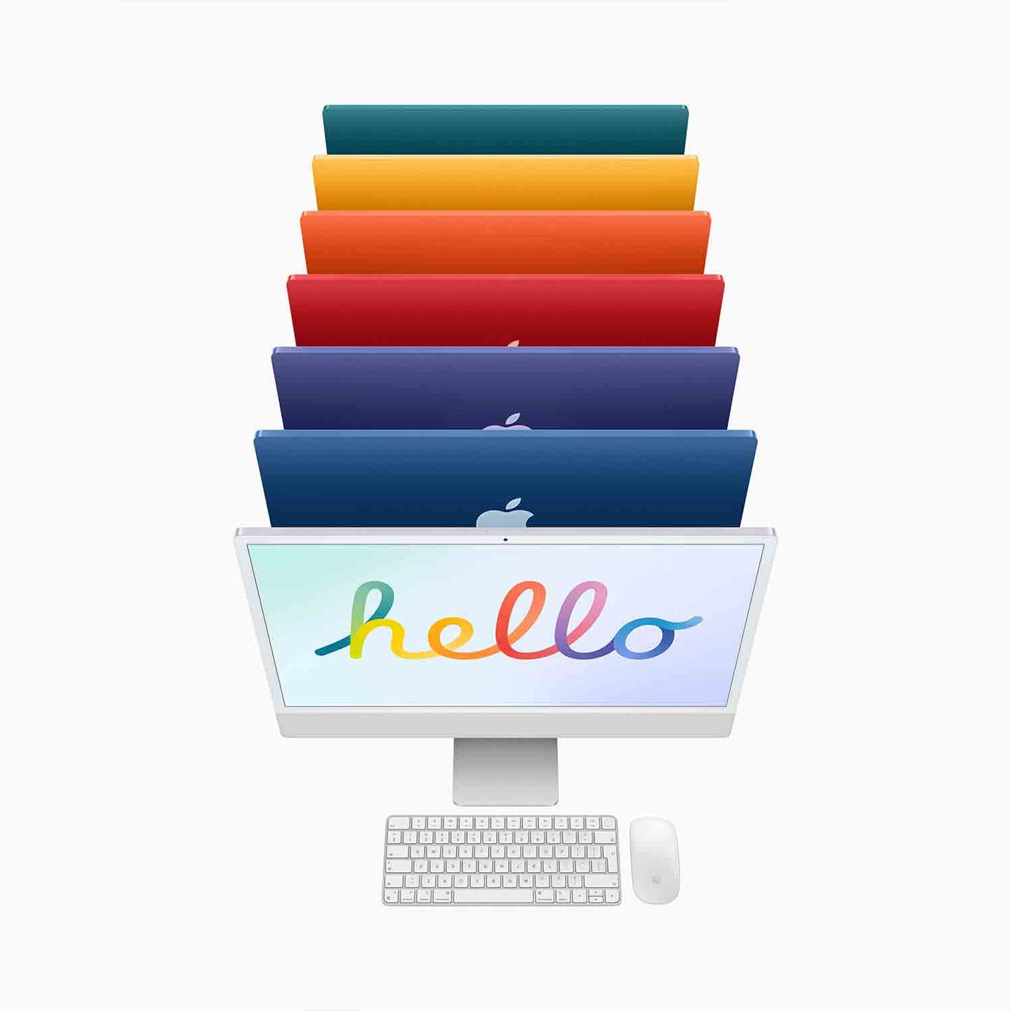 iMac 24" mit 4.5K Retina, M1 Chip 8-Core CPU und 8-Core GPU, 8GB, 256GB SSD, violett