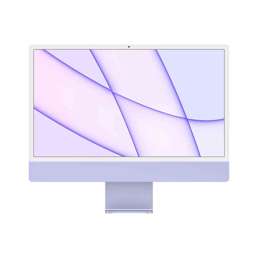 iMac 24" mit 4.5K Retina, M1 Chip 8 - Core CPU und 8 - Core GPU, 8GB, 256GB SSD, violett - epos | Apple Premium Partner