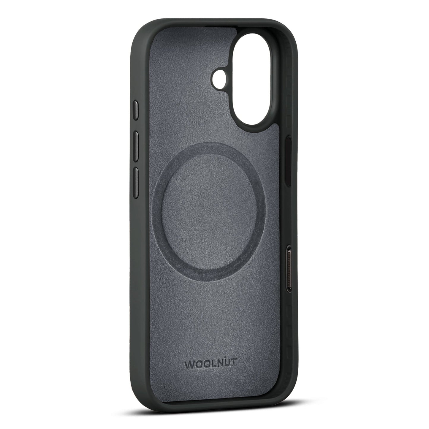 Woolnut Leder Case für iPhone 17 - Schwarz - epos | Apple Premium Partner
