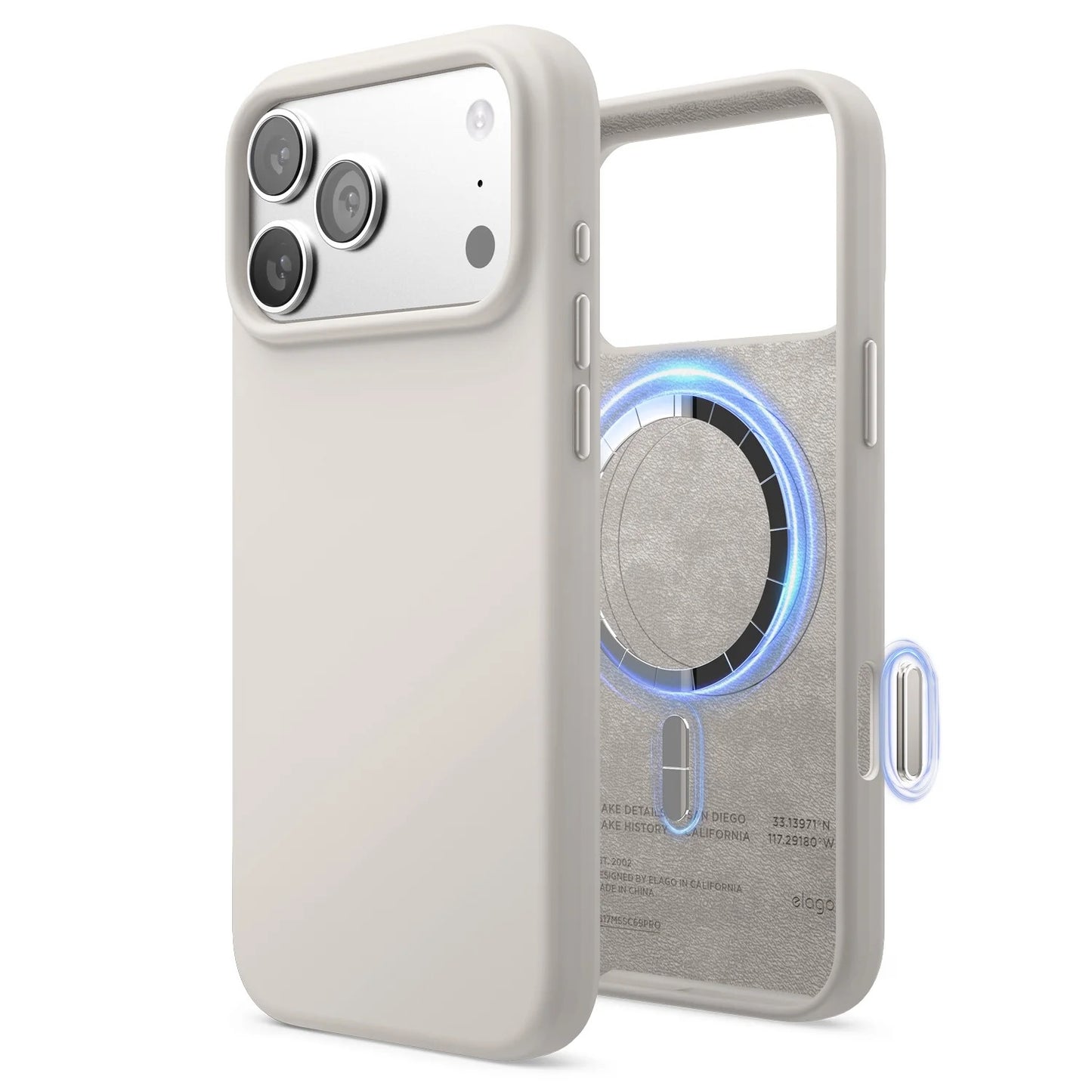 Elago MagSafe Silikon Case für iPhone 17 Pro Max - Stone - epos | Apple Premium Partner