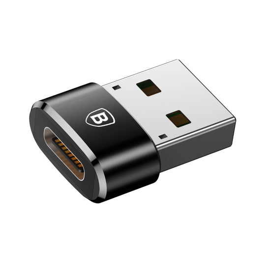Baseus Mini USB-A to USB-C adapter - black