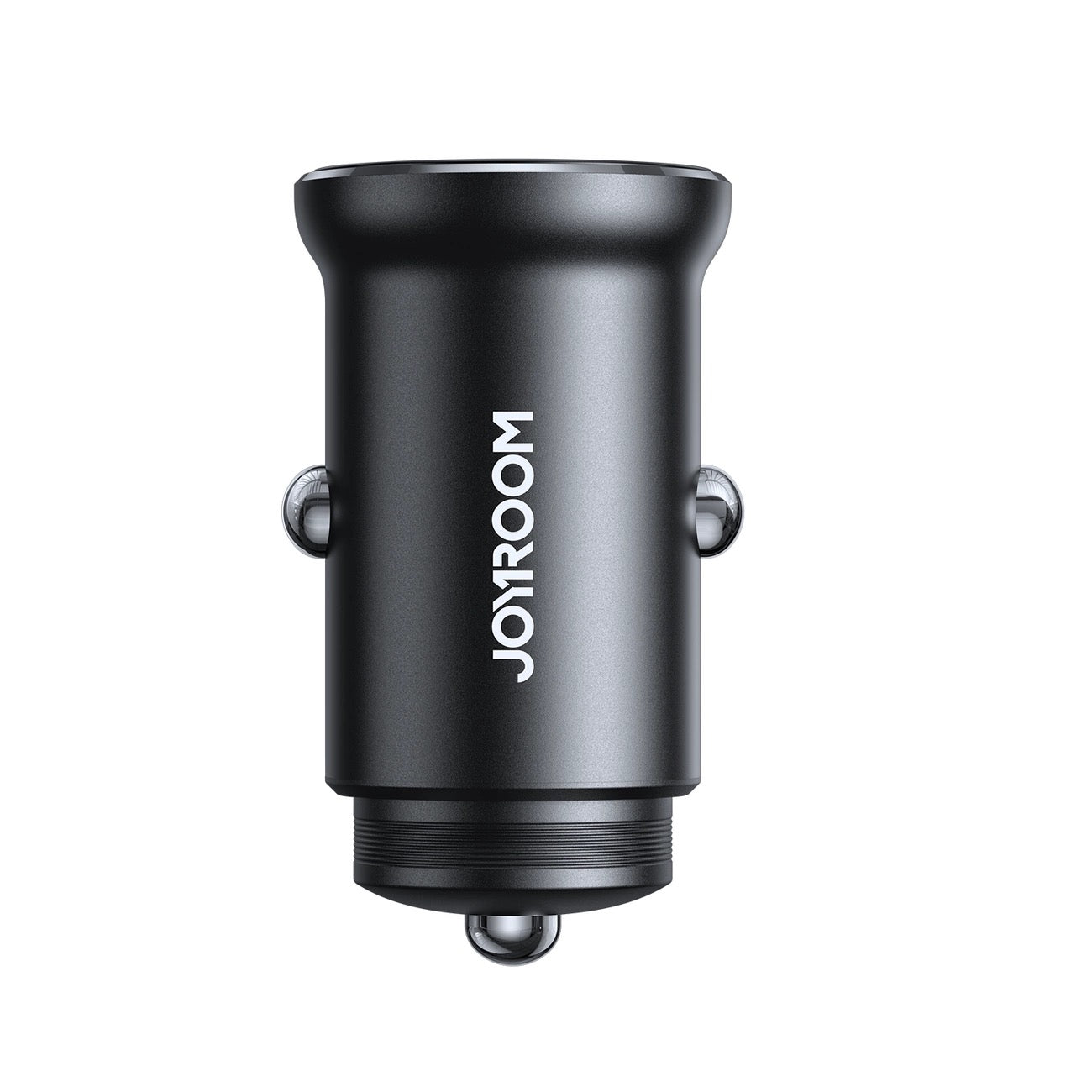 Joyroom 30W 2x USB-C mini car charger metal - black