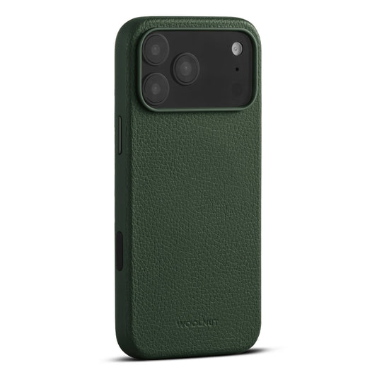 Woolnut Leder Case für iPhone 17 Pro Max - Grün
