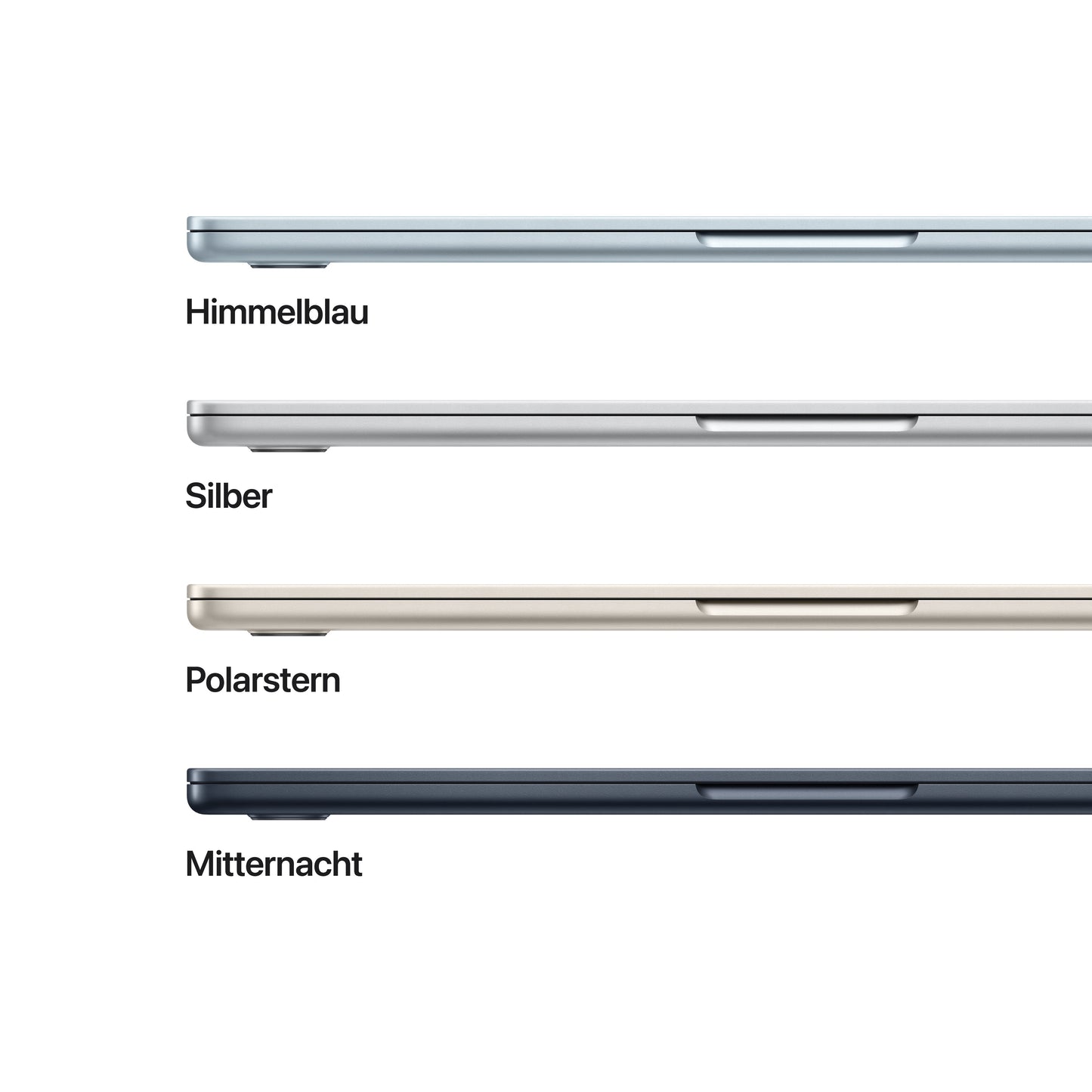 MacBook Air 13,6 RET - BL/M4 10C CPU u. 10C GPU/16 GB/256 GB SSD/30W/GER