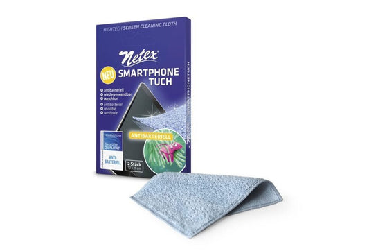 Netex Antibakterielle iPhone Display Reinigungstücher - Mehrweg 2er Pack