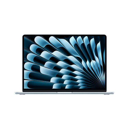 MacBook Air 15 Zoll mit M4 Chip, 10-Core CPU und 10-Core GPU, 16GB, 256GB SSD, himmelblau