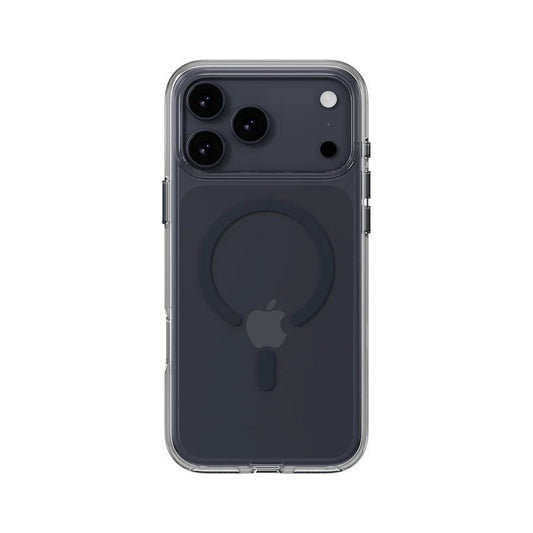 MagEasy iPhone 17 Pro Max MagSafe Clear Case - schwarzer Magsafe-Ring