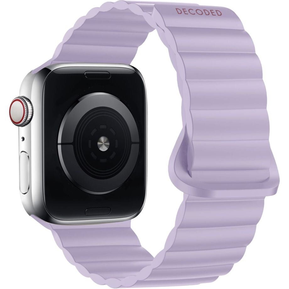 Decoded Silikon-Armband Lavendel 38/40/41/(42mm neu) mit Magnetverschluss