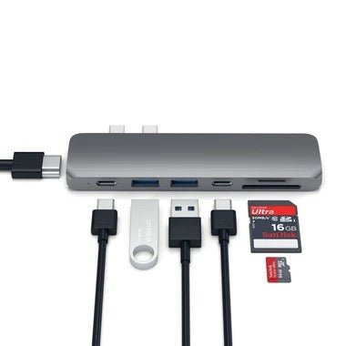 Satechi USB-C Pro Hub mit 4 K HDMI Space Gray