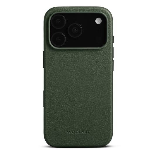 Woolnut Leder Case für iPhone 17 Pro - Grün