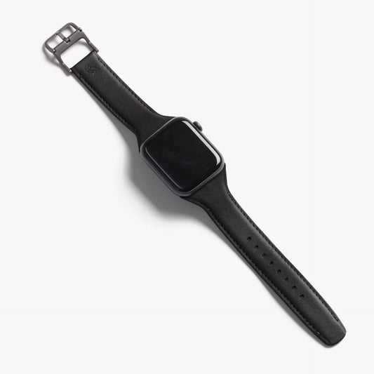 Bellroy Classic Watch Lederarmband (38-42mm) - Schwarz