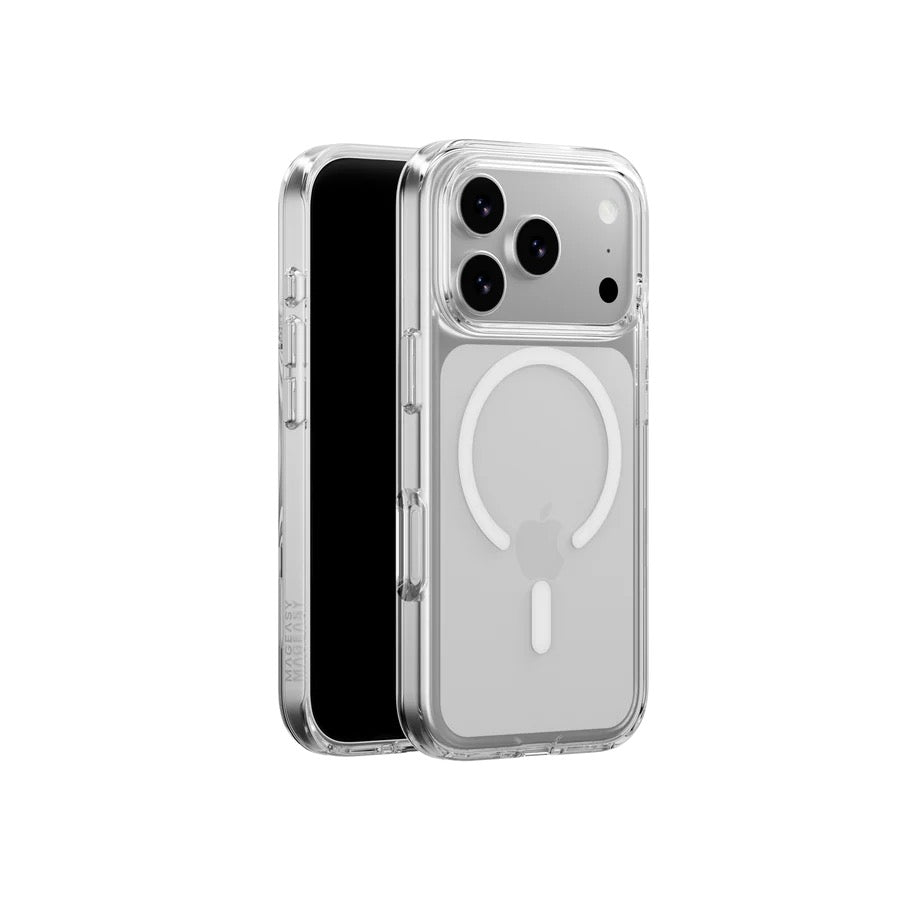 MagEasy iPhone 17 Pro MagSafe Clear Case - weißer Magsafe - Ring - epos | Apple Premium Partner