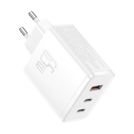 Baseus OS-Cube Pro 2xUSB-C + USB, 65W (weiss)