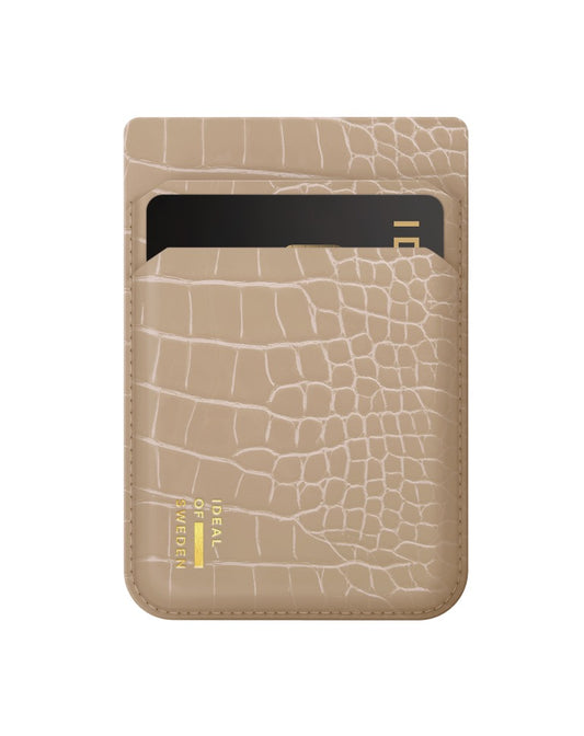 Ideal of Sweden MagSafe Kartenhalter - Warm Beige Kroko