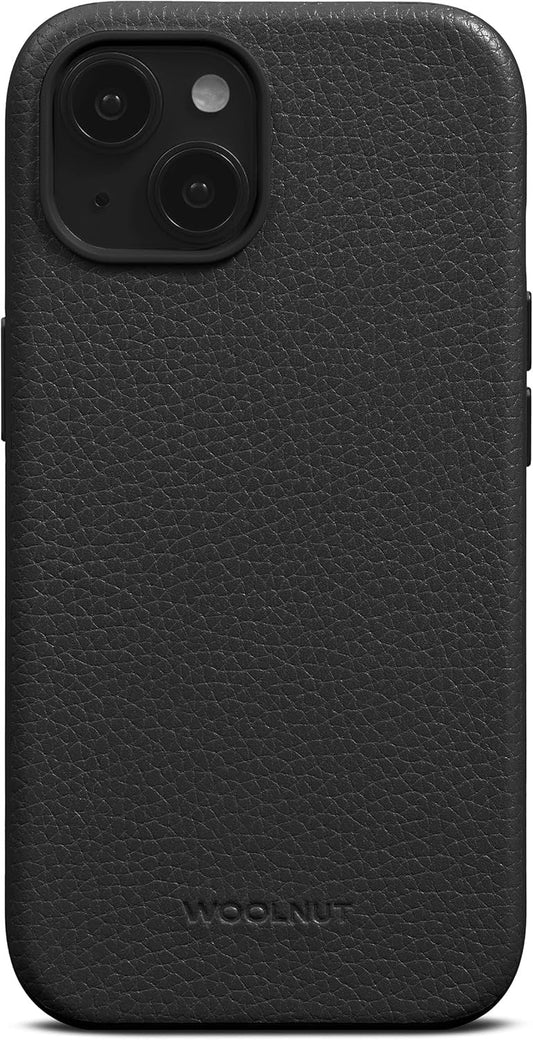 Woolnut Lederhülle für iPhone 15 Pro Max Schwarz