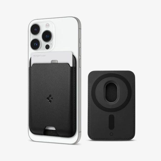 Spigen VALENTINUS MAGSAFE WALLET - Schwarz