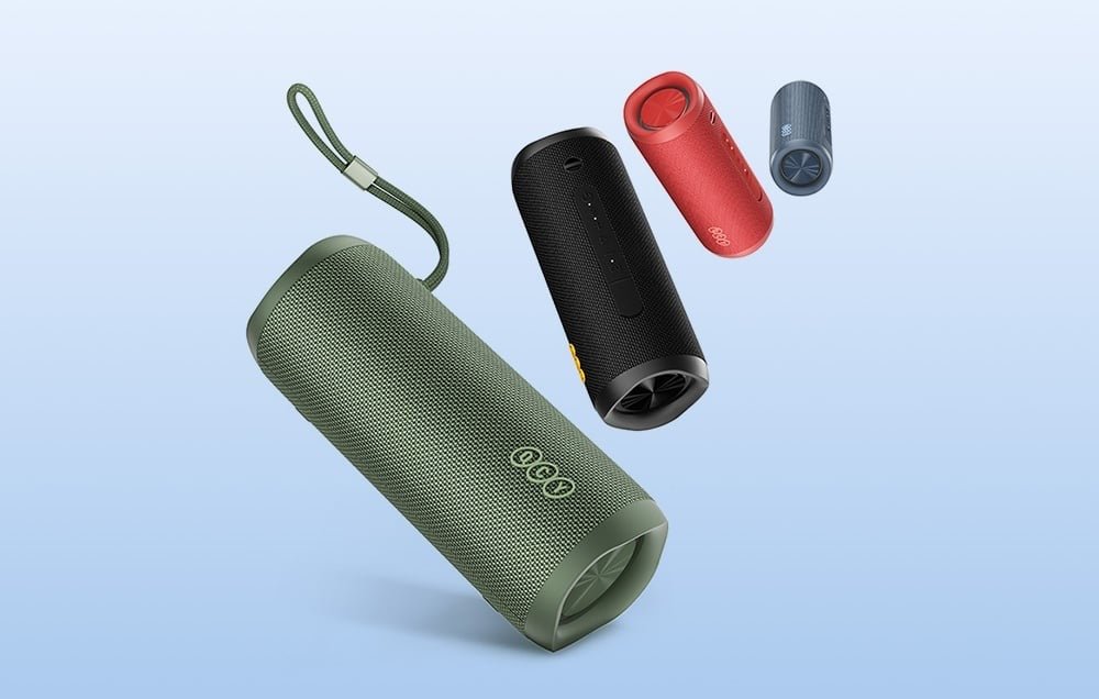 QCY SP7 Kabelloser Bluetooth Lautsprecher - Minzgrün