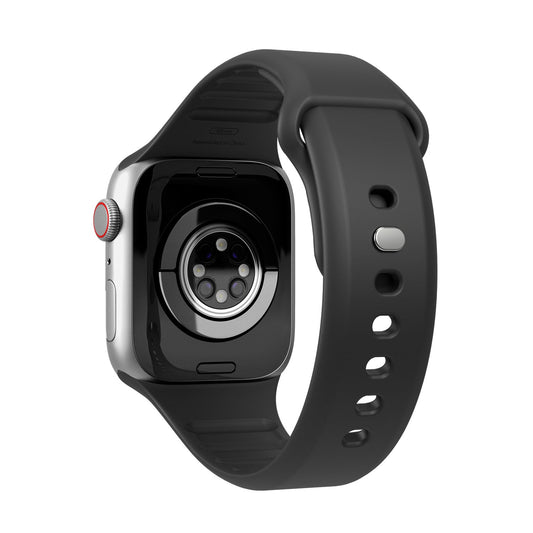 Vonmählen Classic 2 Silikonarmband für Apple Watch (42 / 44 / 45 / 49 mm), schwarz