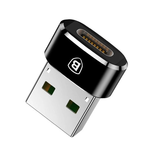 Baseus Mini USB-A to USB-C adapter - black