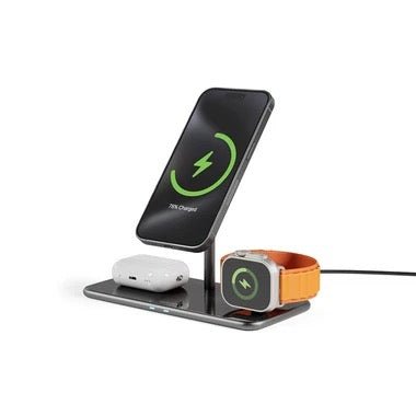 Epico Mag+ Glass Charging Stand MagSafe kompatibel - black