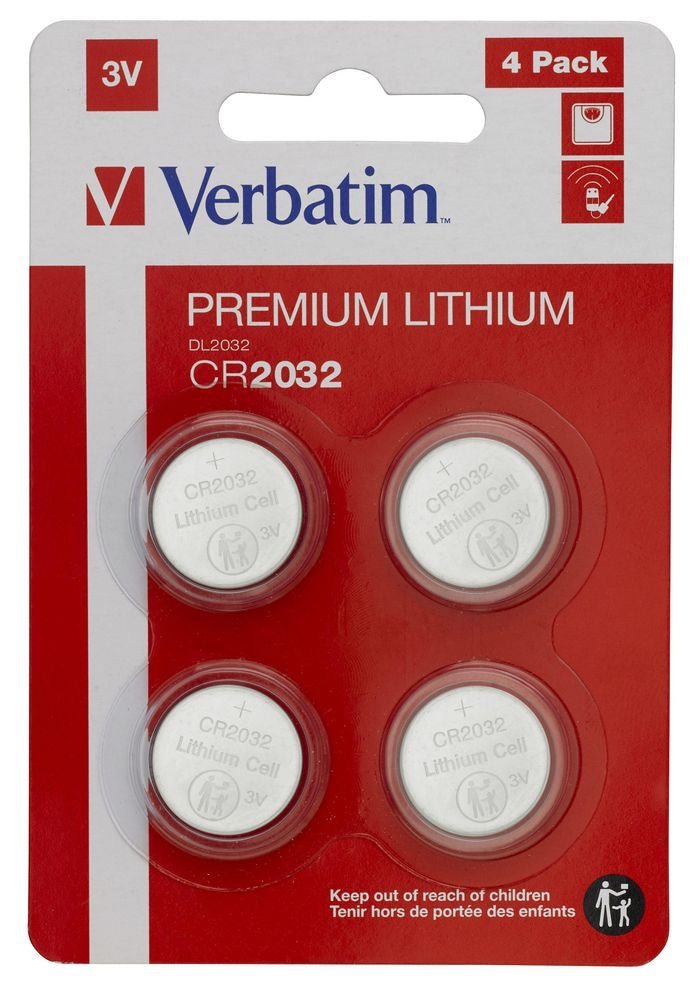 Verbatim CR2032 3V AirTag Batterie (4er pack)