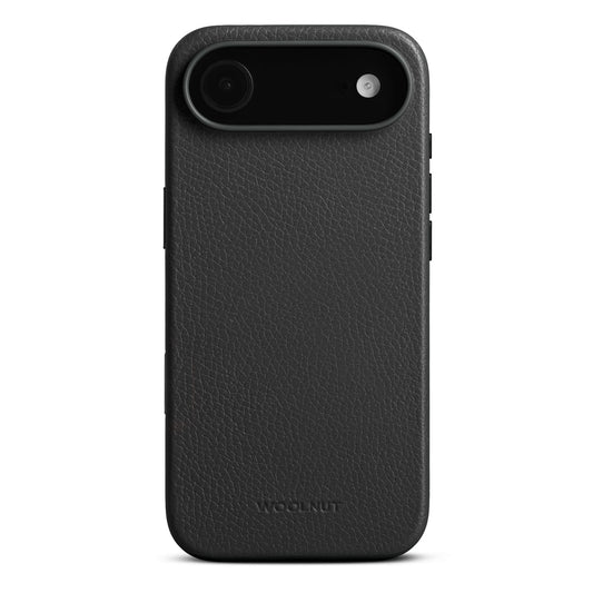 Woolnut Leder Case für iPhone Air - Schwarz
