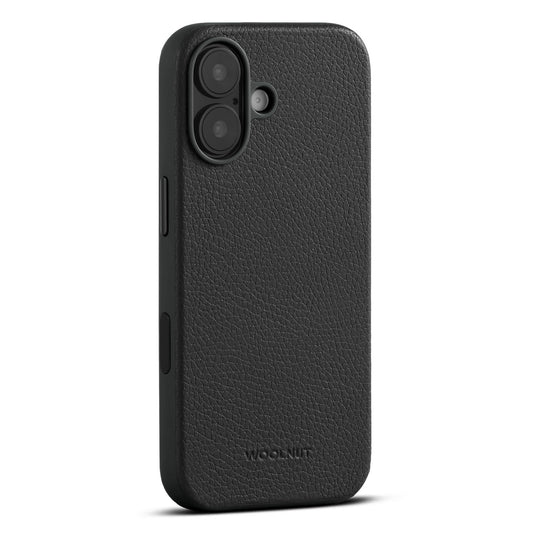 Woolnut Leder Case für iPhone 17 - Schwarz