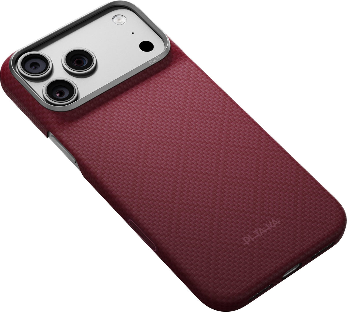Pitaka Edge Case iPhone 17 Pro Max/18 Pro Max Burgundy Argyle