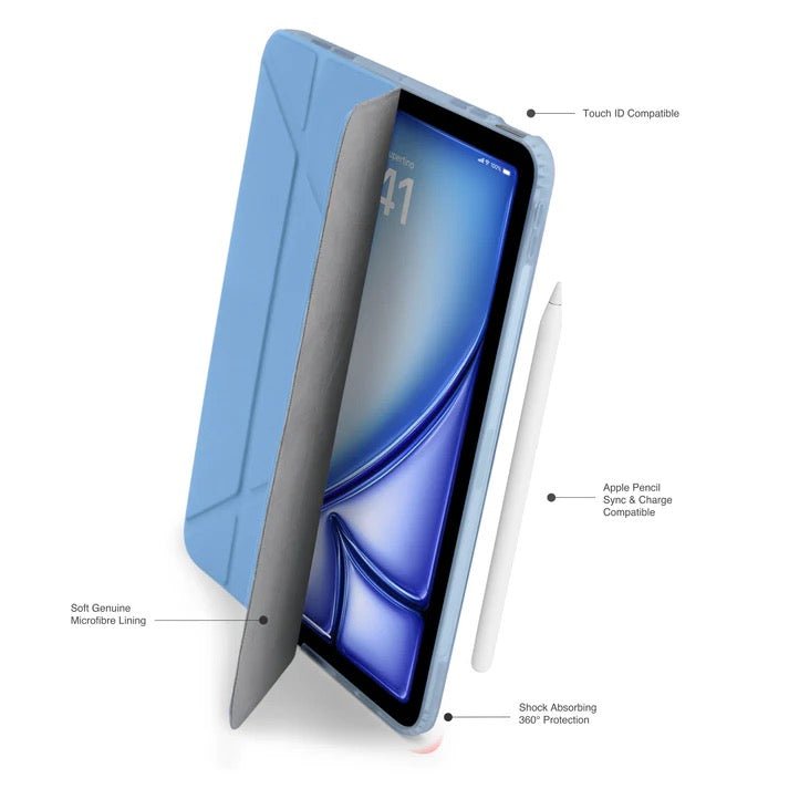 Pipetto Origami No1 Original Case für iPad Air 11“ - Light Blue