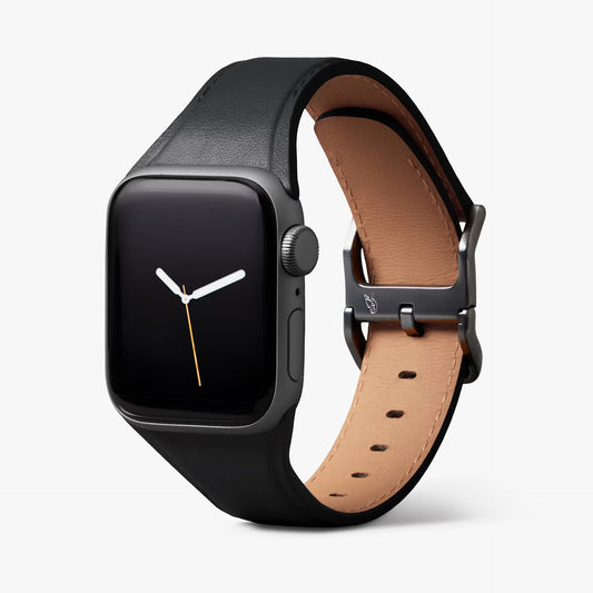 Bellroy Classic Watch Lederarmband (44-49mm) - Schwarz
