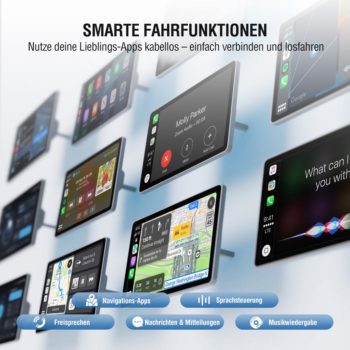 4smarts Wireless CarPlay Adapter, schwarz