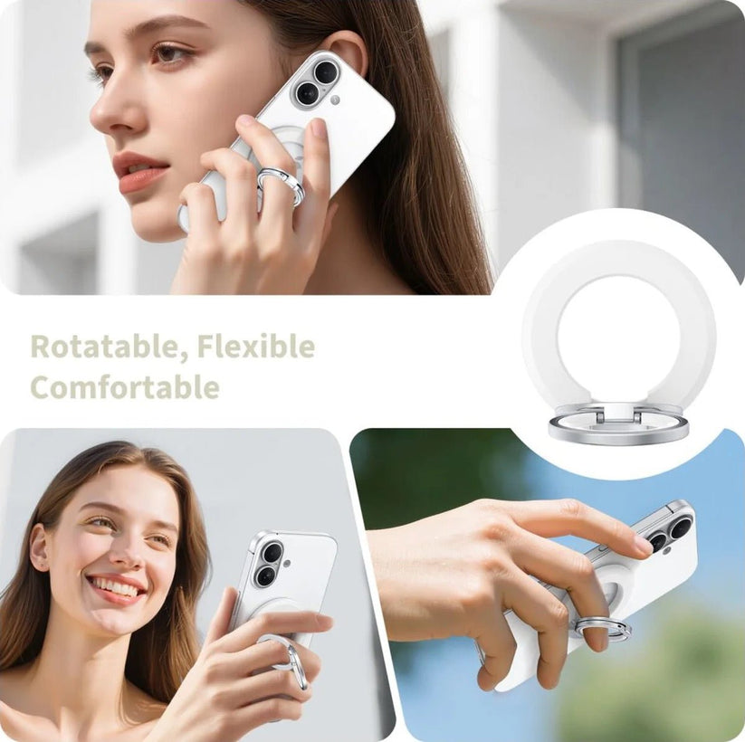 Tech Protect MagSafe iPhone Halter mit Standfunktion - Weiss