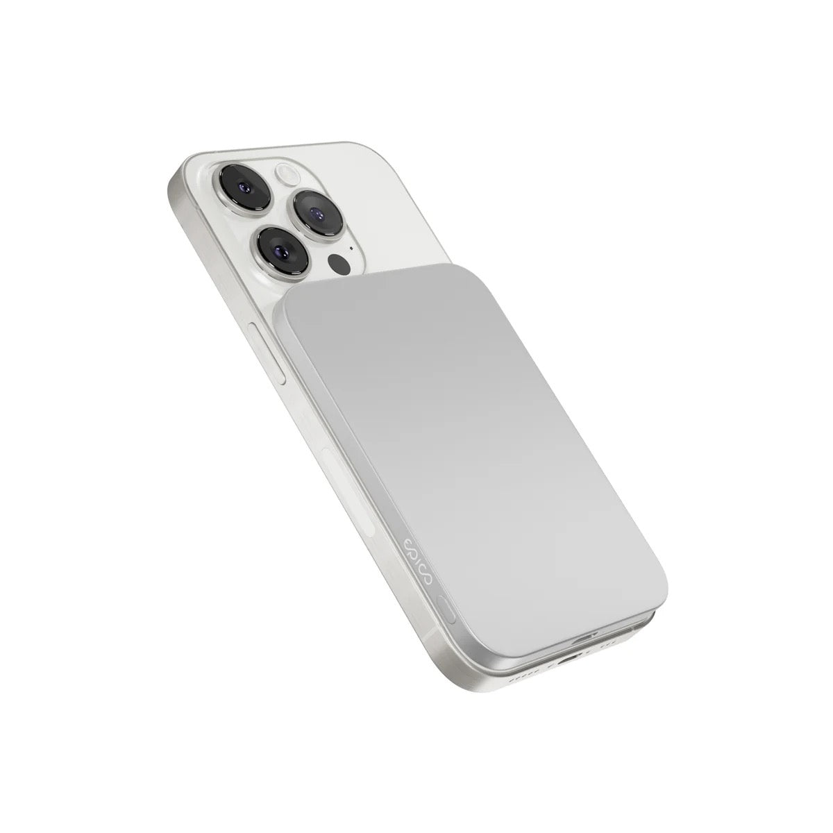 Epico UltraPack Slim 3000mAh Alu Mag+ Wireless Power Bank EM31 - silver
