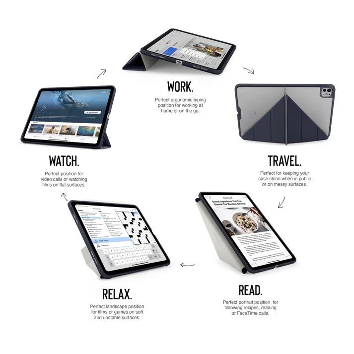 Pipetto Origami No1 Original Case für iPad Pro 11“ (M4/M5) - Dark Blue