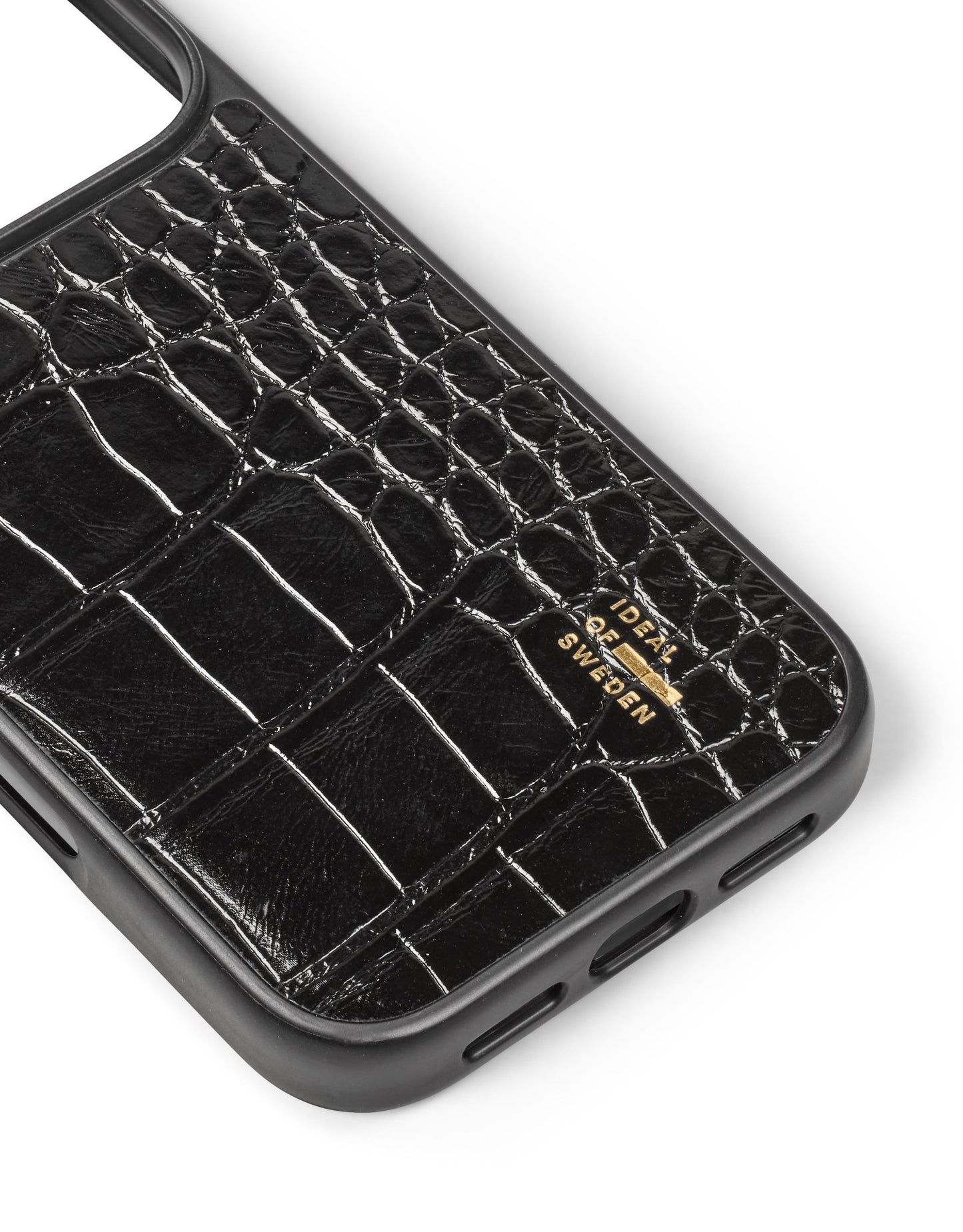 Ideal of Sweden MagSafe Veganlederhülle iPhone 17 Pro - Schwarz Kroko