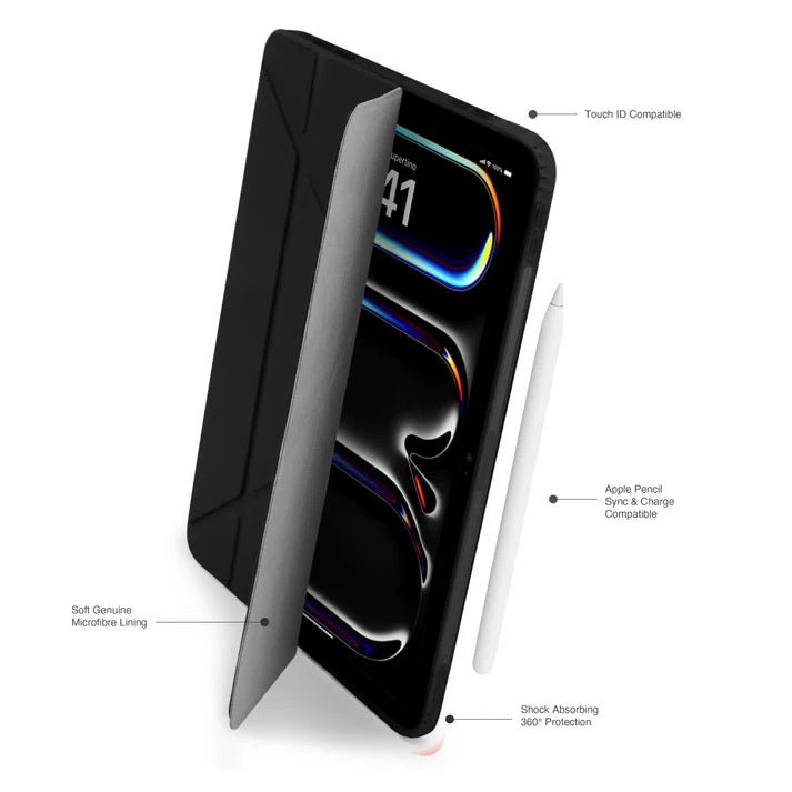 Pipetto Origami No1 Original Case für iPad Pro 13“ (M4/M5) - Black