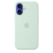 Apple iPhone 16 Silikon Case mit MagSafe, aquamarin