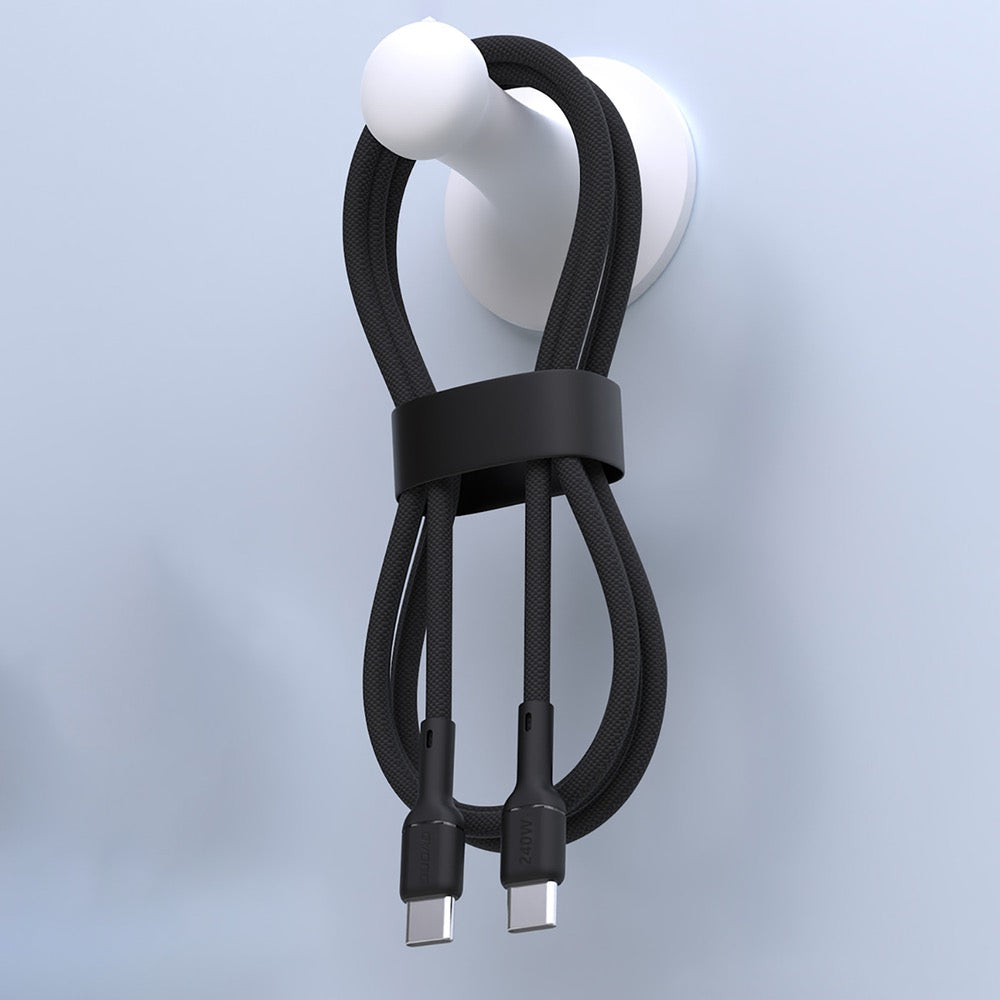 Dudao Premium USB-C auf USB-C 2m Kabel 240W USB 2.0 - Schwarz