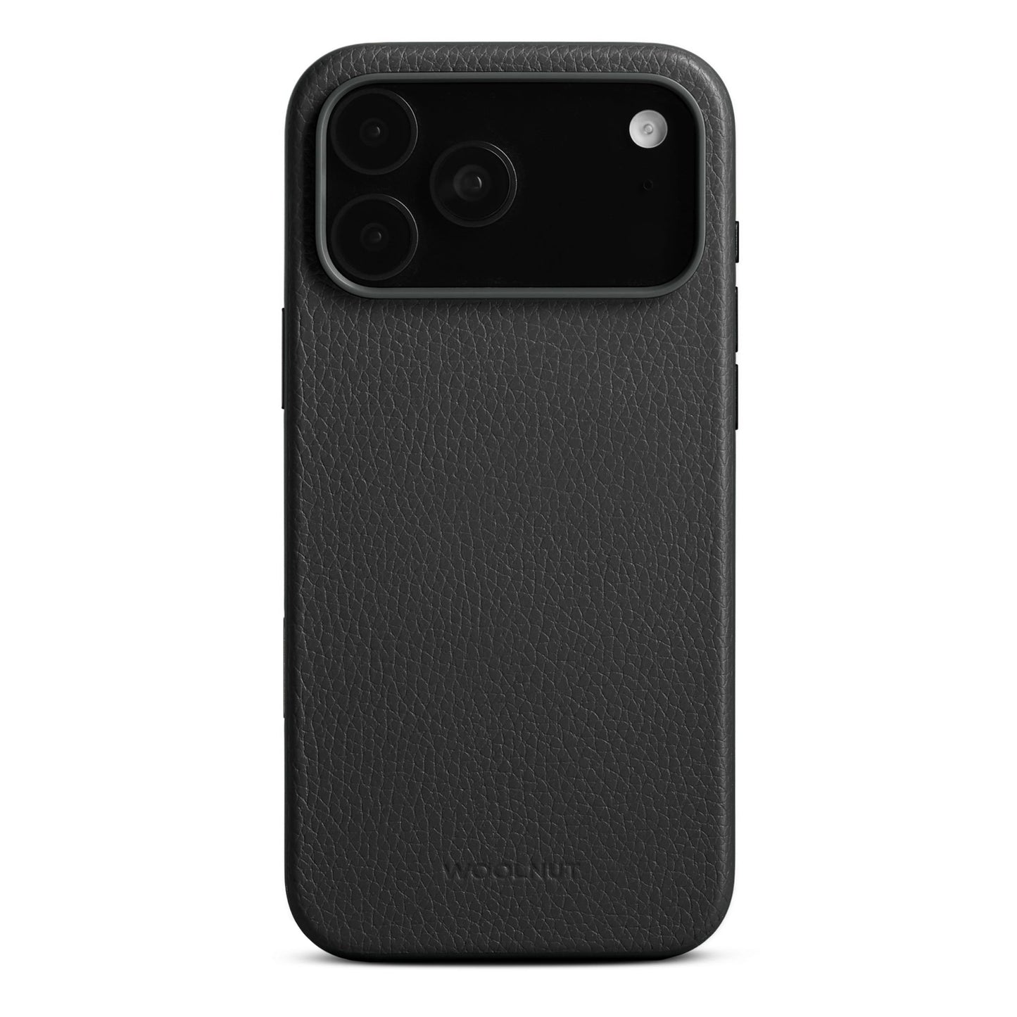 Woolnut Leder Case für iPhone 17 Pro - Schwarz