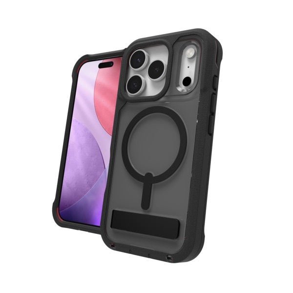 ZAGG Rainier Snap mit Standfuß iPhone 17 Pro - Smoke Black