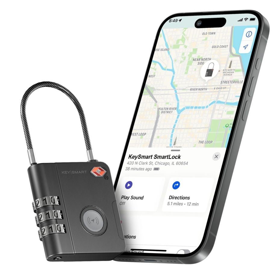 KeySmart Travel FindMy Zahlenschloss - schwarz