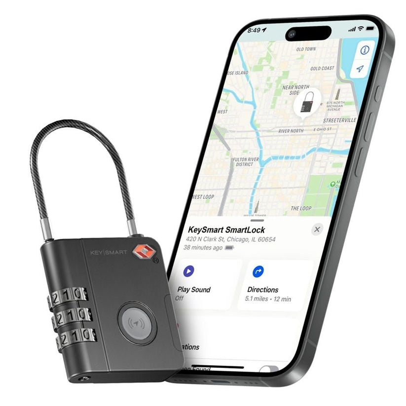 KeySmart Travel FindMy Zahlenschloss - schwarz