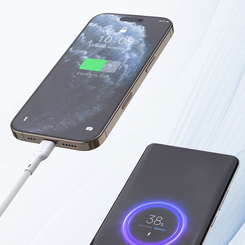 Dudao Premium USB-C auf USB-C 2m Kabel 240W USB 2.0 - Weiß