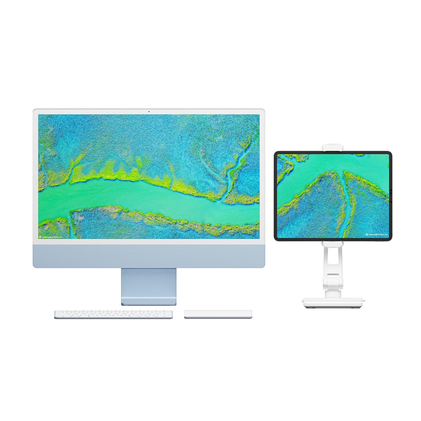 Twelve South HoverBar Duo, justierbare Halterung für iPad & iPhone (weiß)