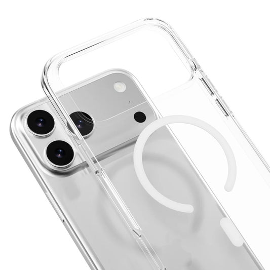MagEasy iPhone 17 Pro Max MagSafe Clear Case - weißer Magsafe - Ring - epos | Apple Premium Partner